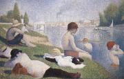 Georges Seurat Bathers at Asnieres oil